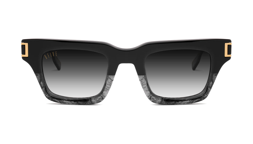 9FIVE Avenue Black Marble & 24K Gold - Gradient Sunglasses