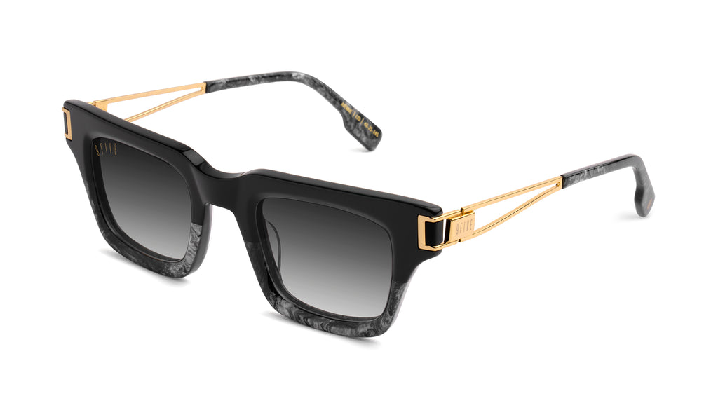 9FIVE Avenue Black Marble & 24K Gold - Gradient Sunglasses