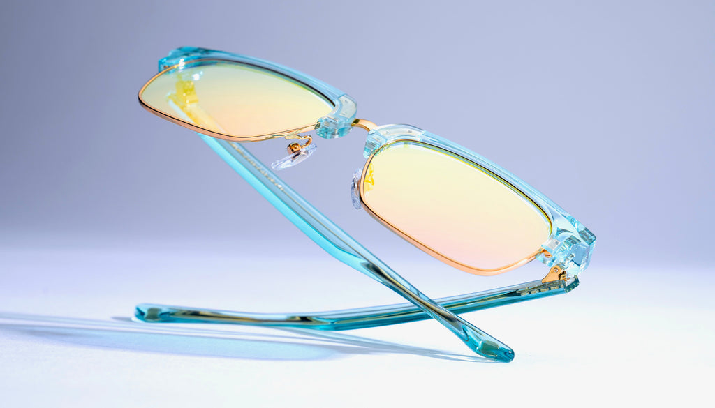 9FIVE Belmont Tiffany & 24K Gold - Reflective Sunglasses