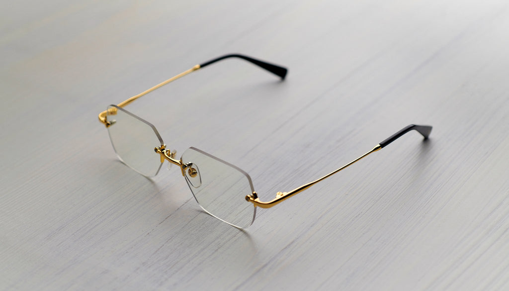 9FIVE Clarity 24k Gold Clear Lens Glasses