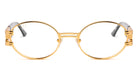9FIVE St. James Black Marble & 24K Gold XL Clear Lens Glasses Rx