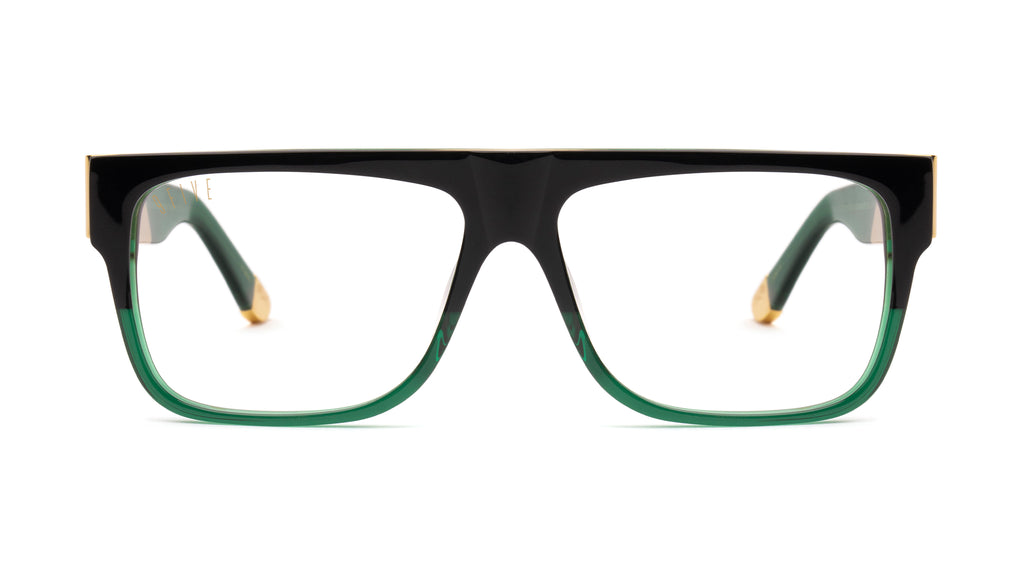 9FIVE 22 Tundra Green Clear Lens Glasses