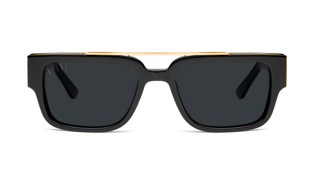 9FIVE 24 Black & 24K Gold Sunglasses Rx