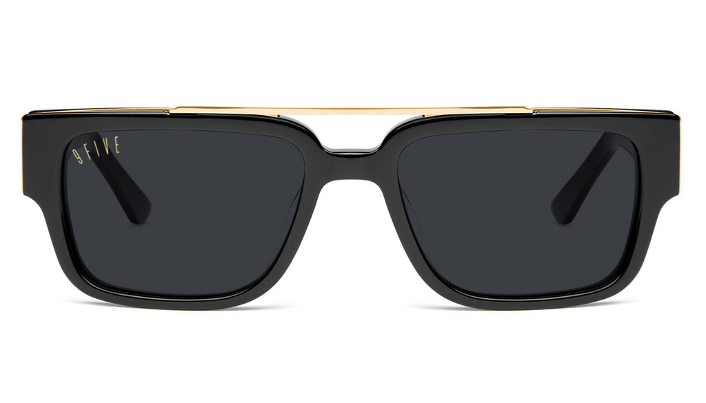 9FIVE 24 Black & 24K Gold XL Sunglasses