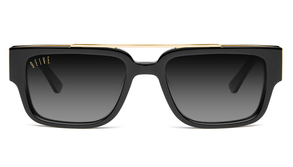 9FIVE 24 Black & 24K Gold XL - Gradient Sunglasses