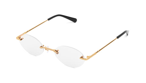 9FIVE 40 Lite 24K Gold Clear Lens Glasses – 9FIVE Eyewear