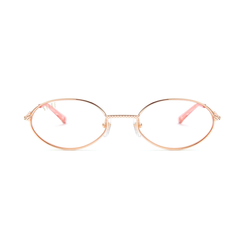 9FIVE 40 Rose Gold Clear Lens Glasses