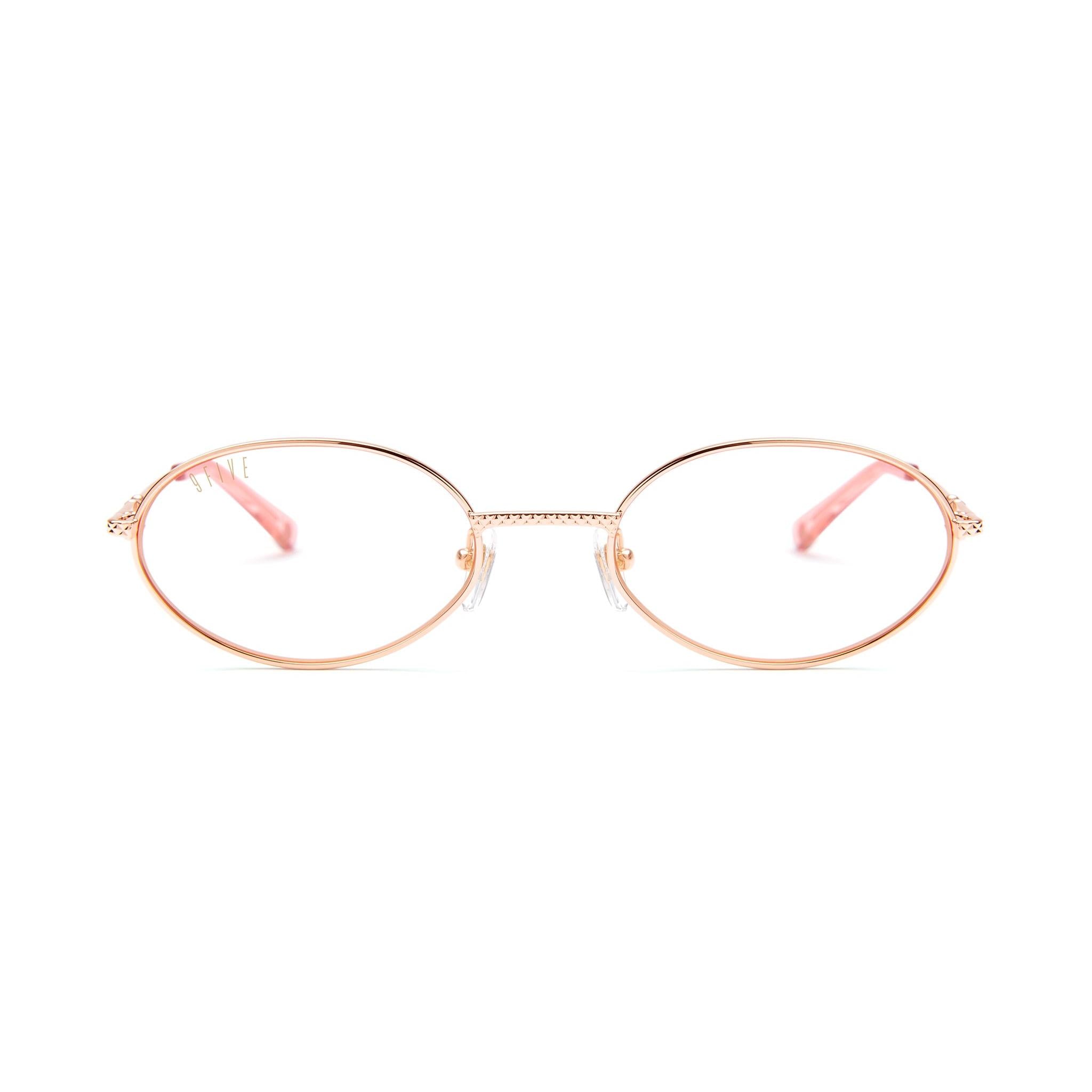 9FIVE 40 Rose Gold Clear Lens Glasses