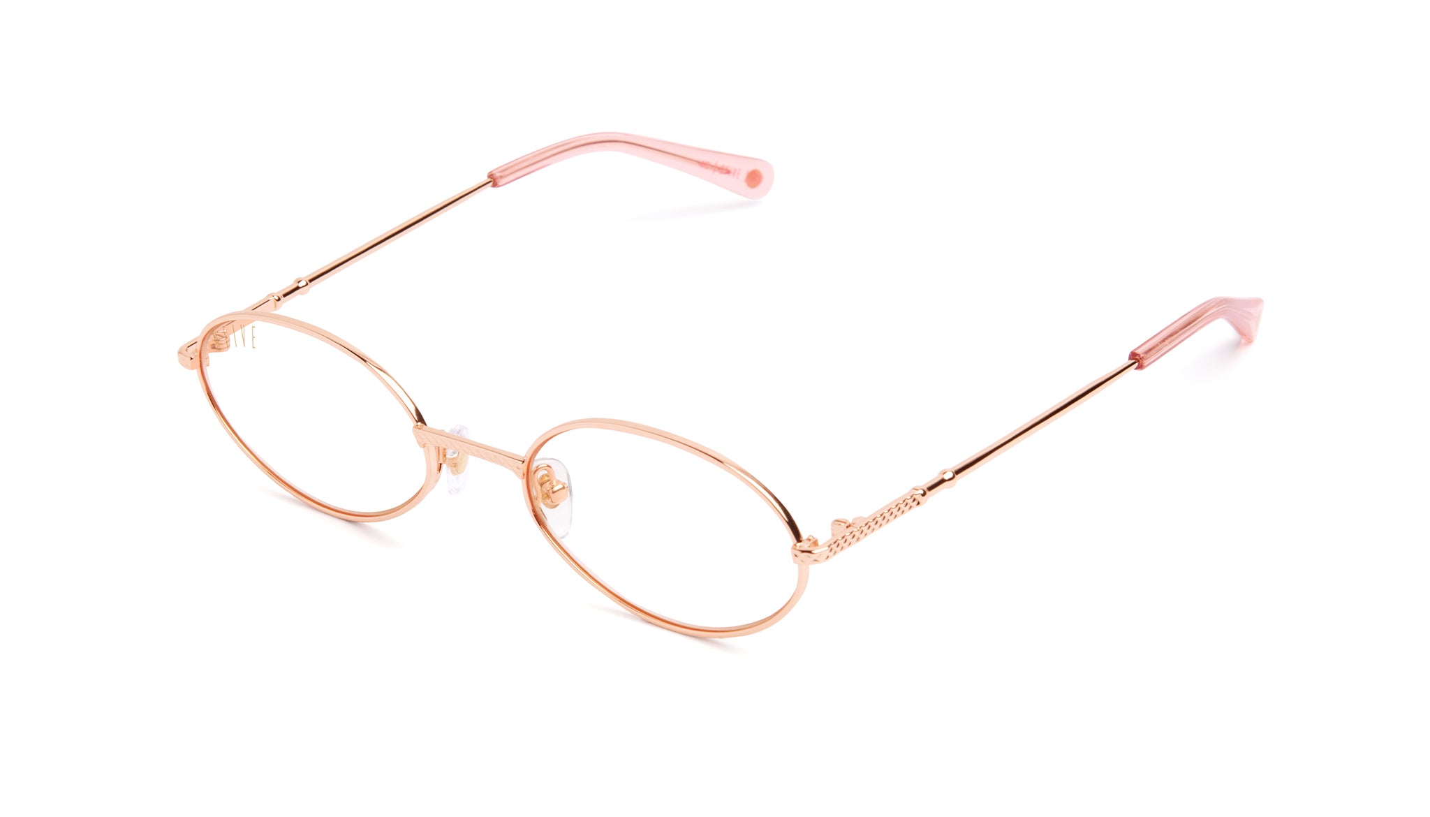 40 LTD Rose Gold Clear Lens Glasses