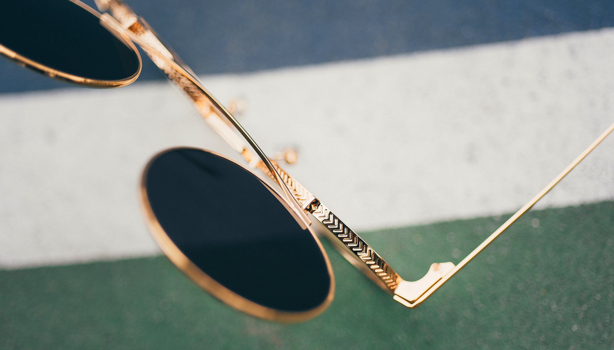 9FIVE 50-50 24K Gold Flip-up Sunglasses Rx