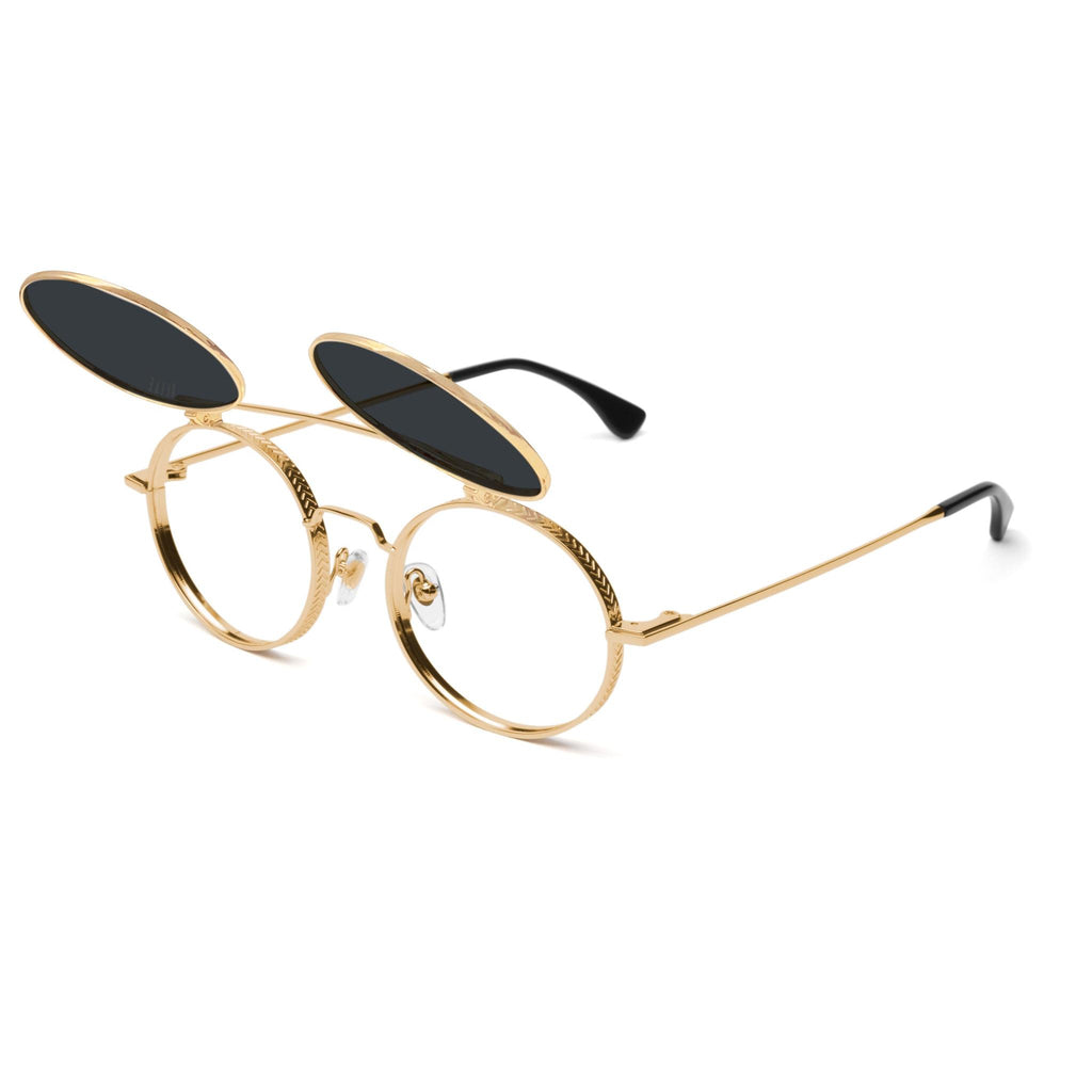 9FIVE 50-50 Flip-Up Tinted Clear Lens Prescription Glasses