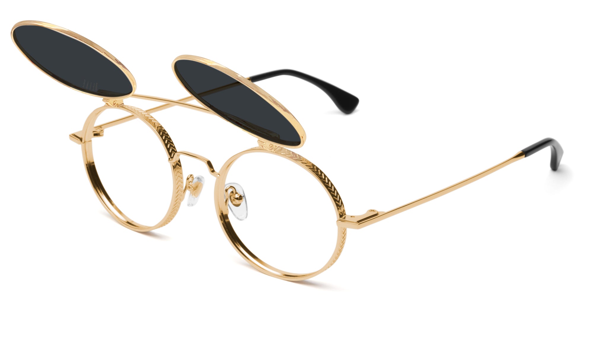 9FIVE 50-50 Flip-Up 24K Gold Sunglasses – 9FIVE Eyewear
