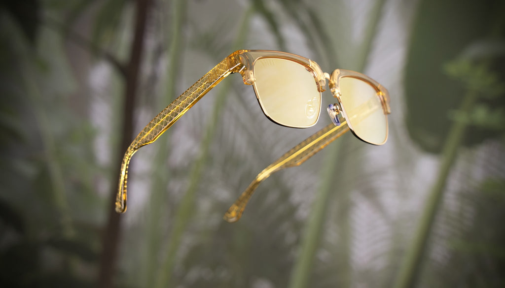 9FIVE Belmont Gold Snake - Reflective Gold Sunglasses