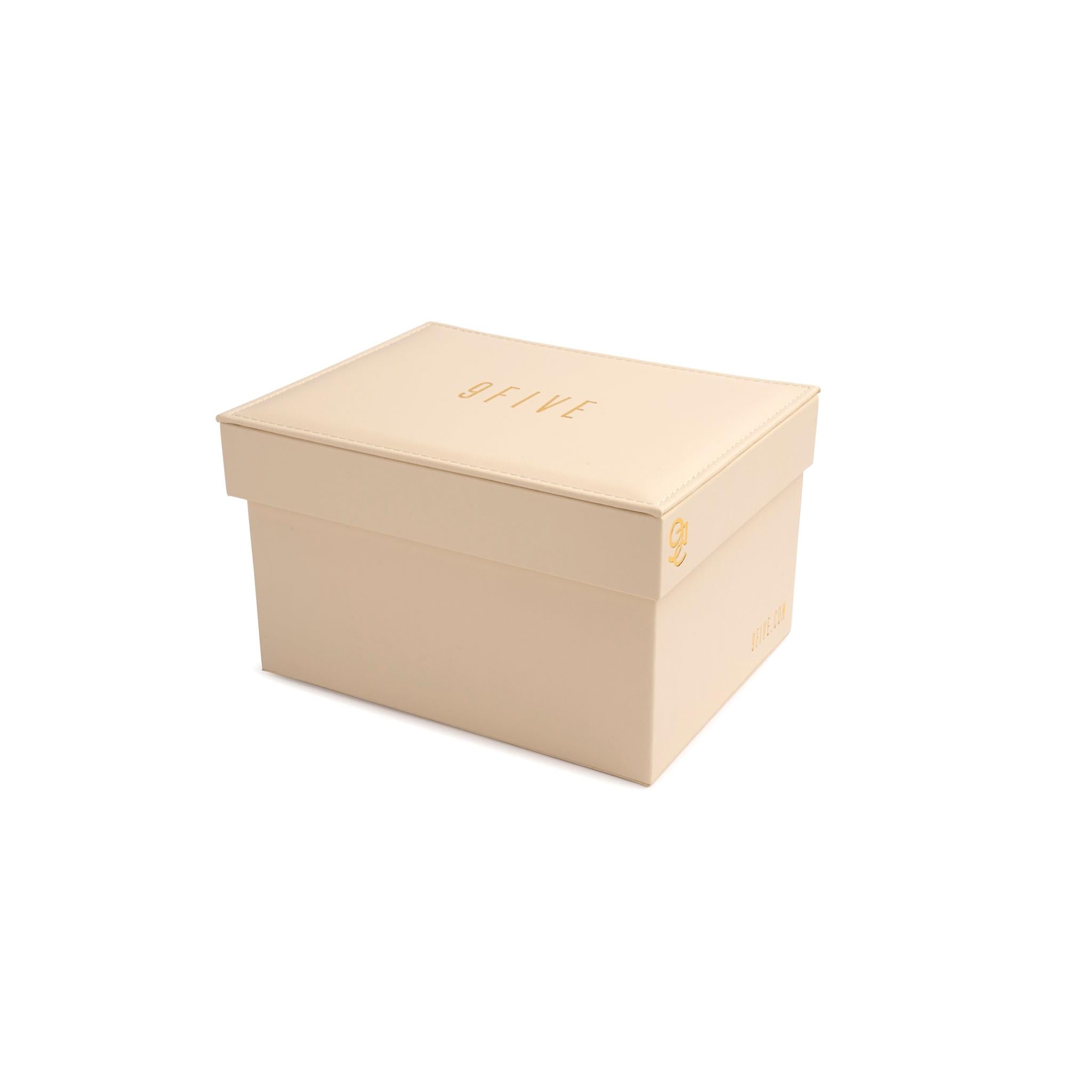 9FIVE Cream Leather Collector Case