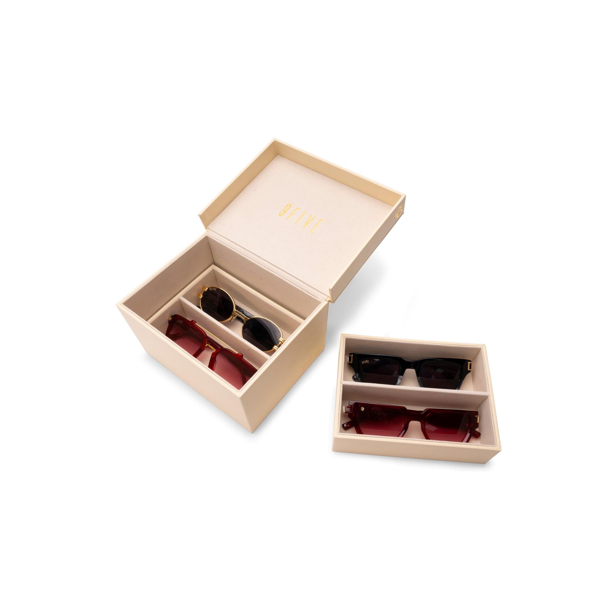 9FIVE Cream Leather Collector Case