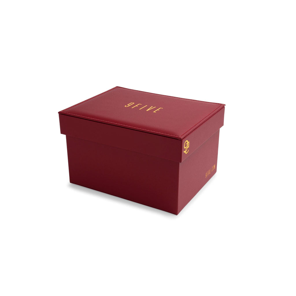 9FIVE Maroon Leather Collector Case