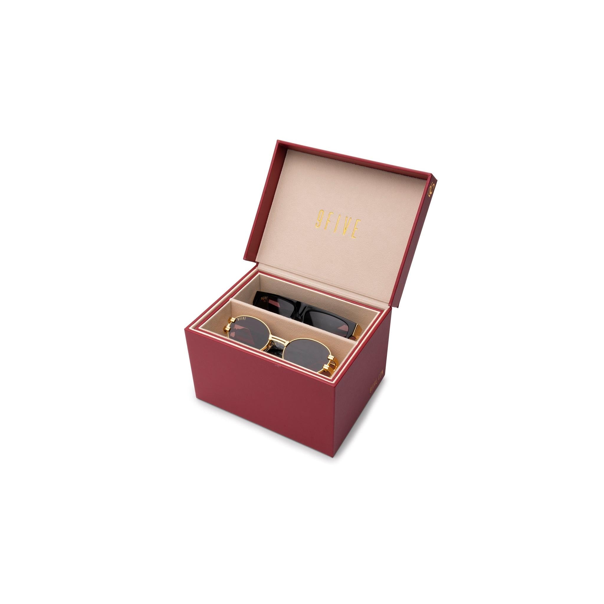 9FIVE Maroon Leather Collector Case