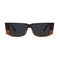 9FIVE Angelo Gold Marble Black Sunglasses — front [g:black s:all o:1]