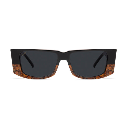 9FIVE Angelo Gold Marble Black Sunglasses — front [g:black s:all o:1]