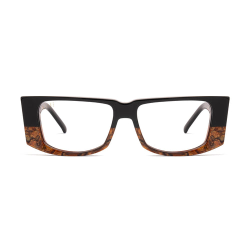 9FIVE Angelo Gold Marble Clear Lens Glasses