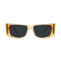 9FIVE Angelo Gold Scale Black Sunglasses — front [g:black s:all o:1]