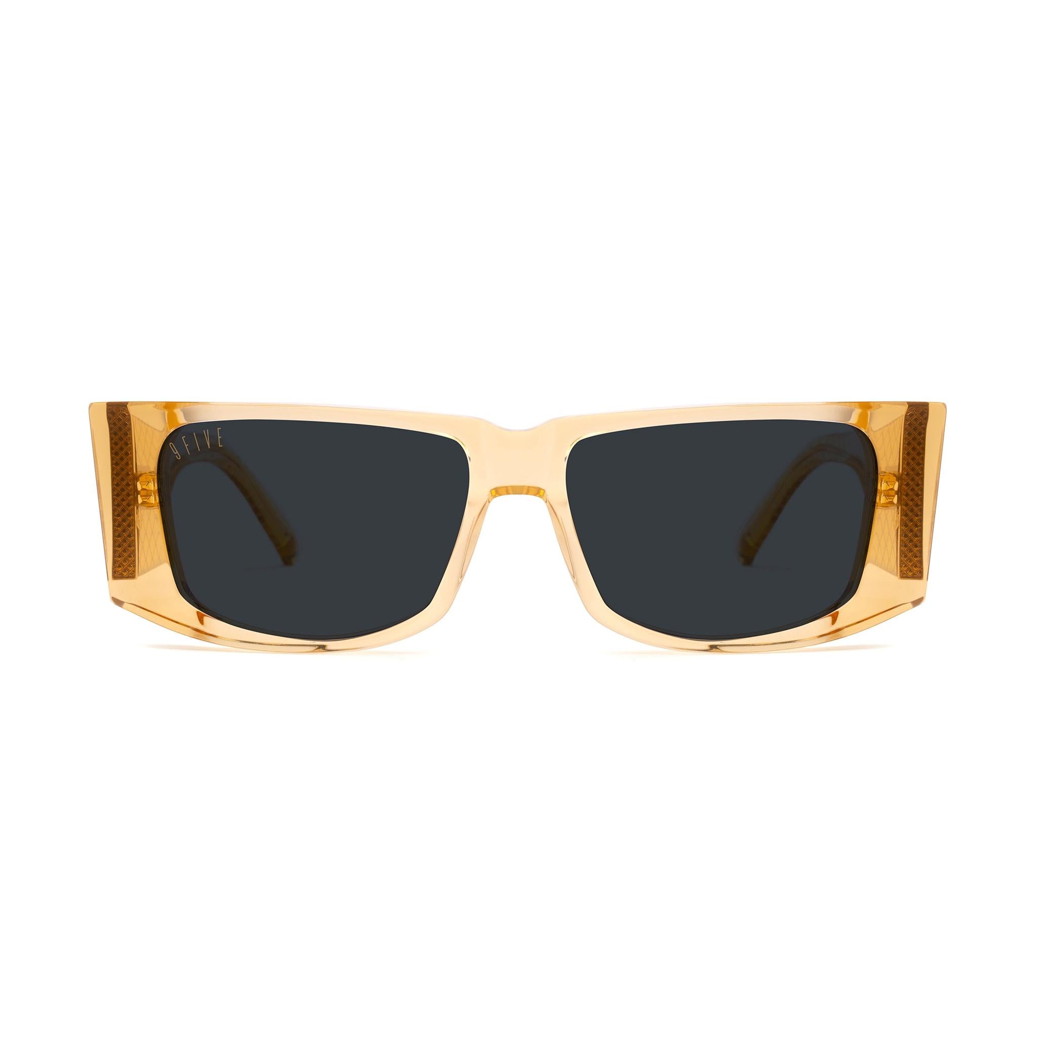 9FIVE Angelo Gold Scale Black Sunglasses — front [g:black s:all o:1]
