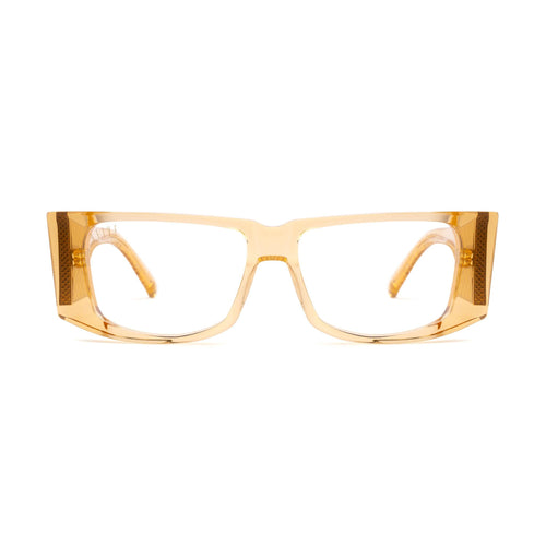 9FIVE Angelo Gold Snake Clear Lens Glasses