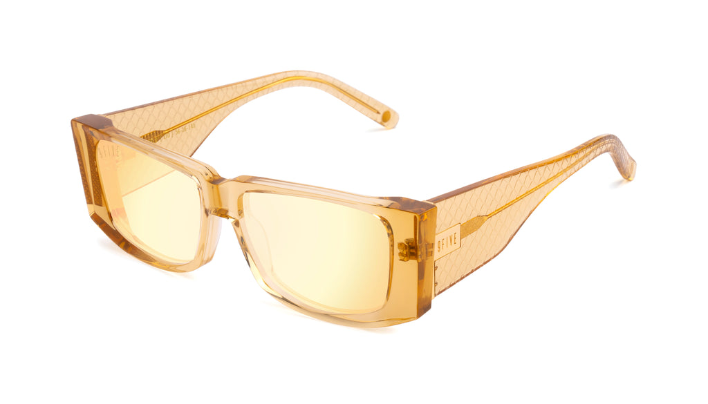 9FIVE Angelo Gold Snake - Reflective Gold Sunglasses