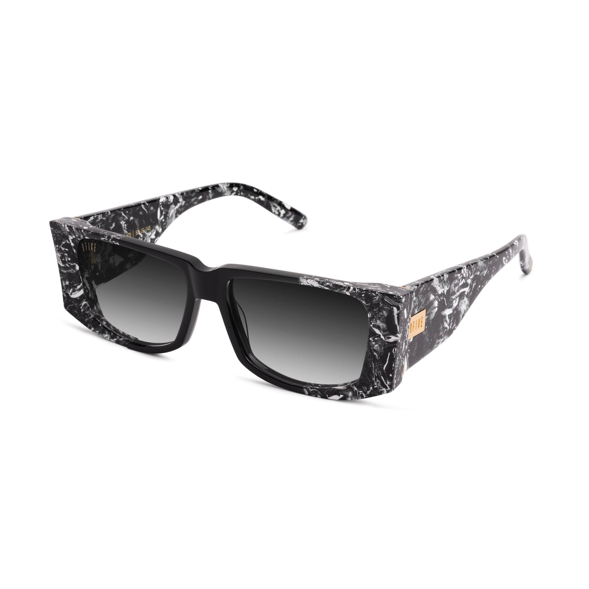 9FIVE Angelo Onyx LTD Black Gradient Sunglasses — side [g:black-gradient s:all o:2]