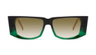 9FIVE Angelo Tundra Green - Sepia Gradient Sunglasses