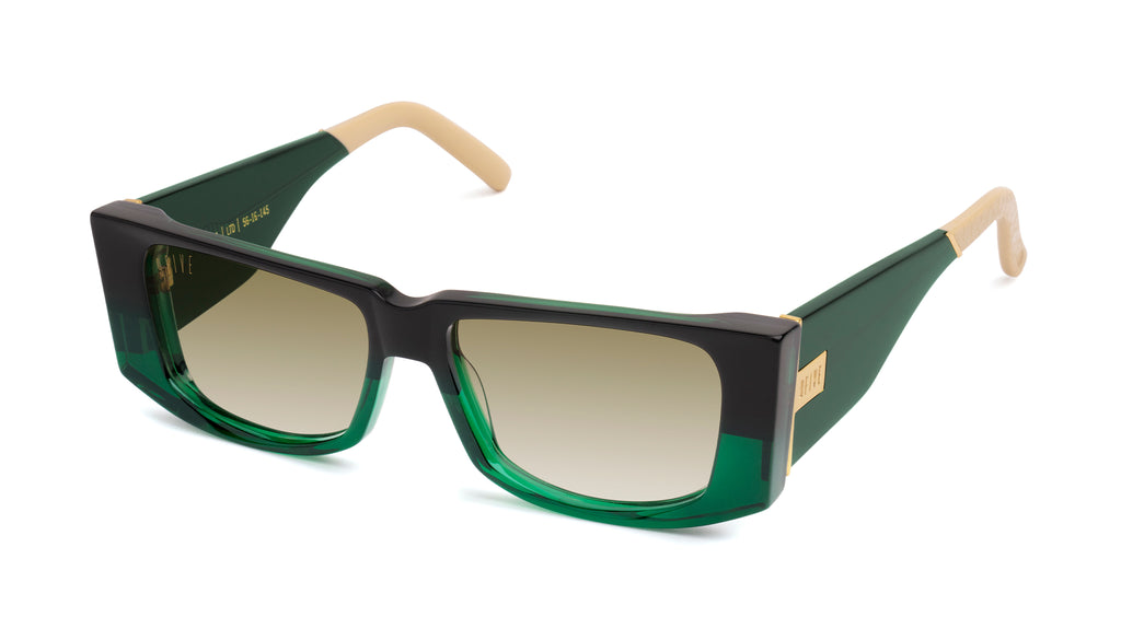 9FIVE Angelo Tundra Green - Sepia Gradient Sunglasses