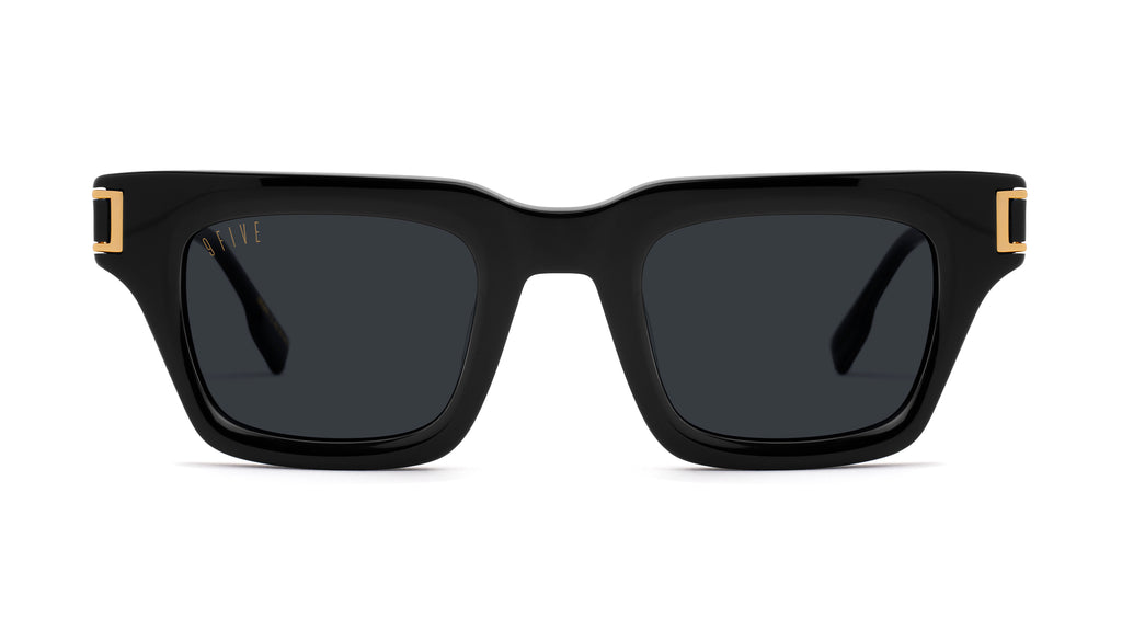 9FIVE Avenue Black & 24K Gold Sunglasses