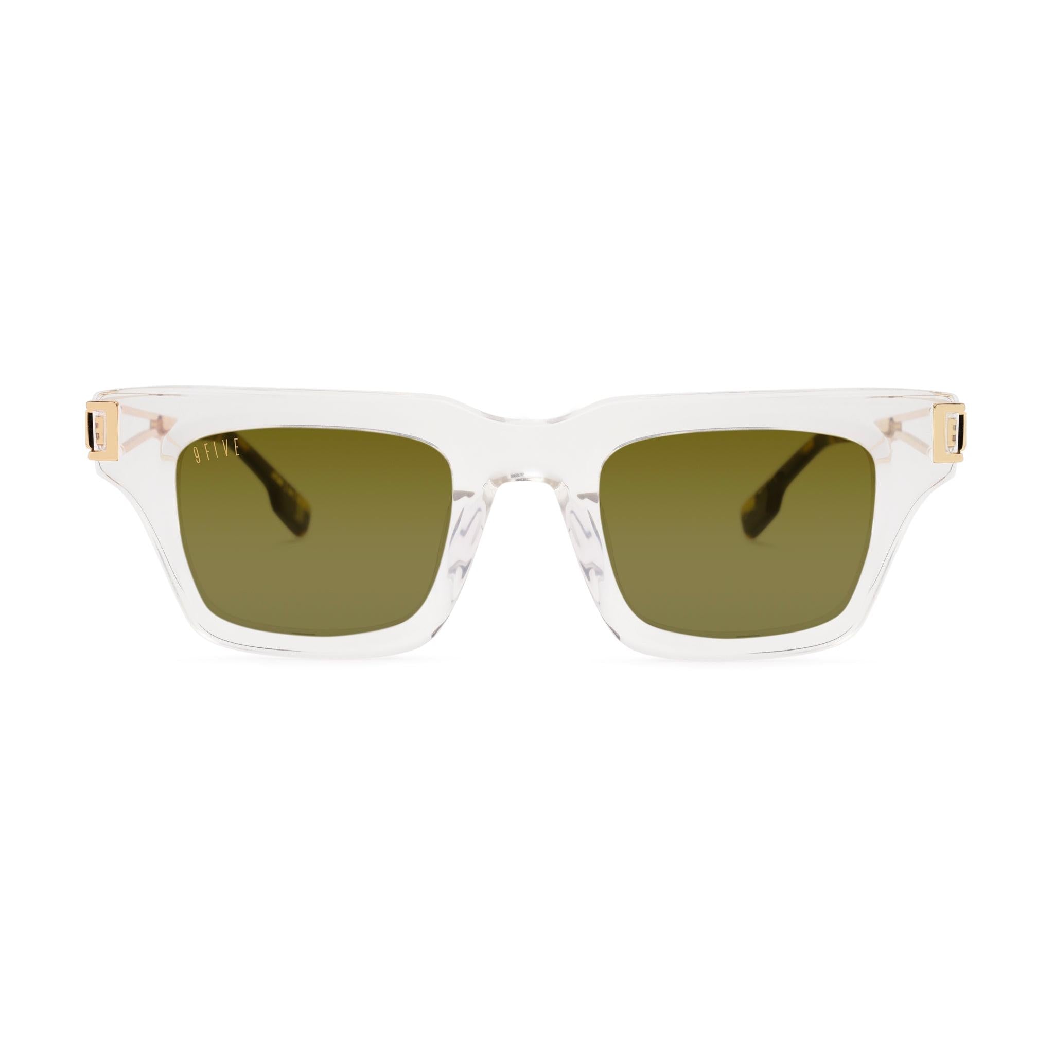 9FIVE Avenue Oasis LTD Sage Sunglasses — front [g:sage s:all o:1]