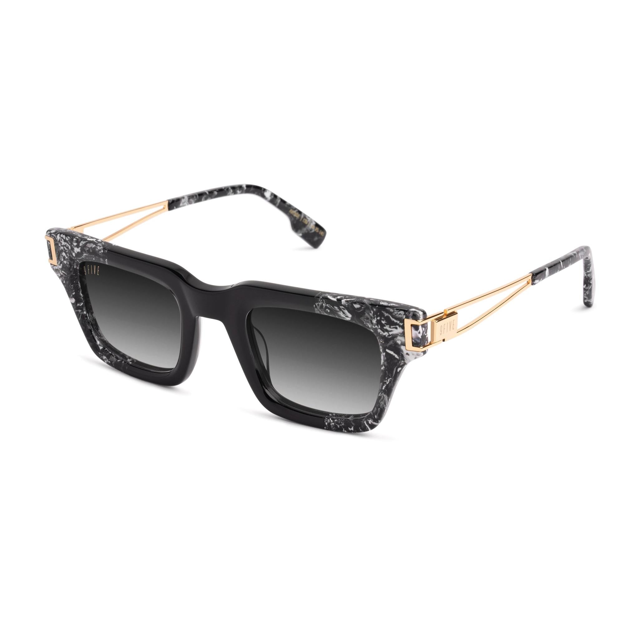 9FIVE Avenue Onyx LTD Black Gradient Sunglasses — side [g:black-gradient s:all o:2]