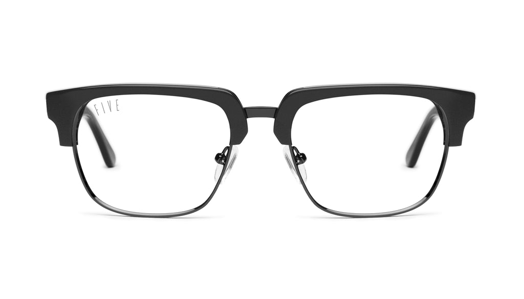 9FIVE Belmont Matte Blackout Clear Lens Glasses