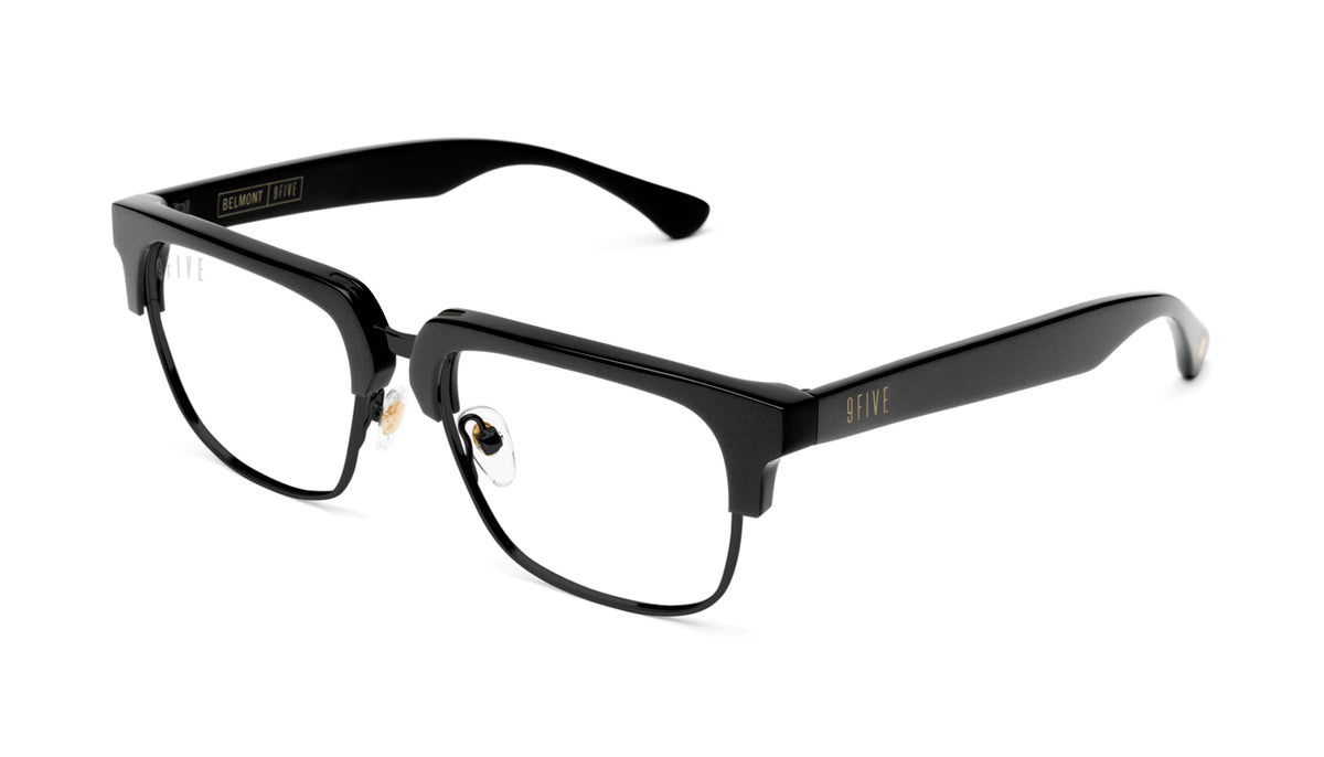 9FIVE Belmont Matte Blackout Clear Lens Glasses – 9FIVE Eyewear