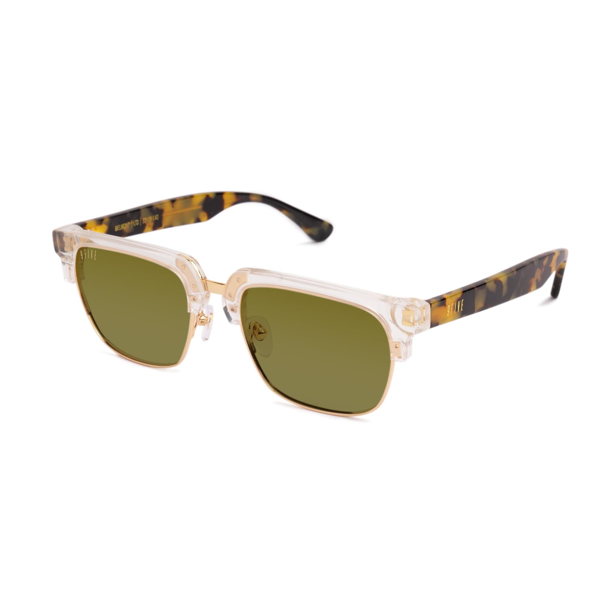 9FIVE Belmont Oasis LTD Sage Sunglasses — side [g:sage s:reg o:2]