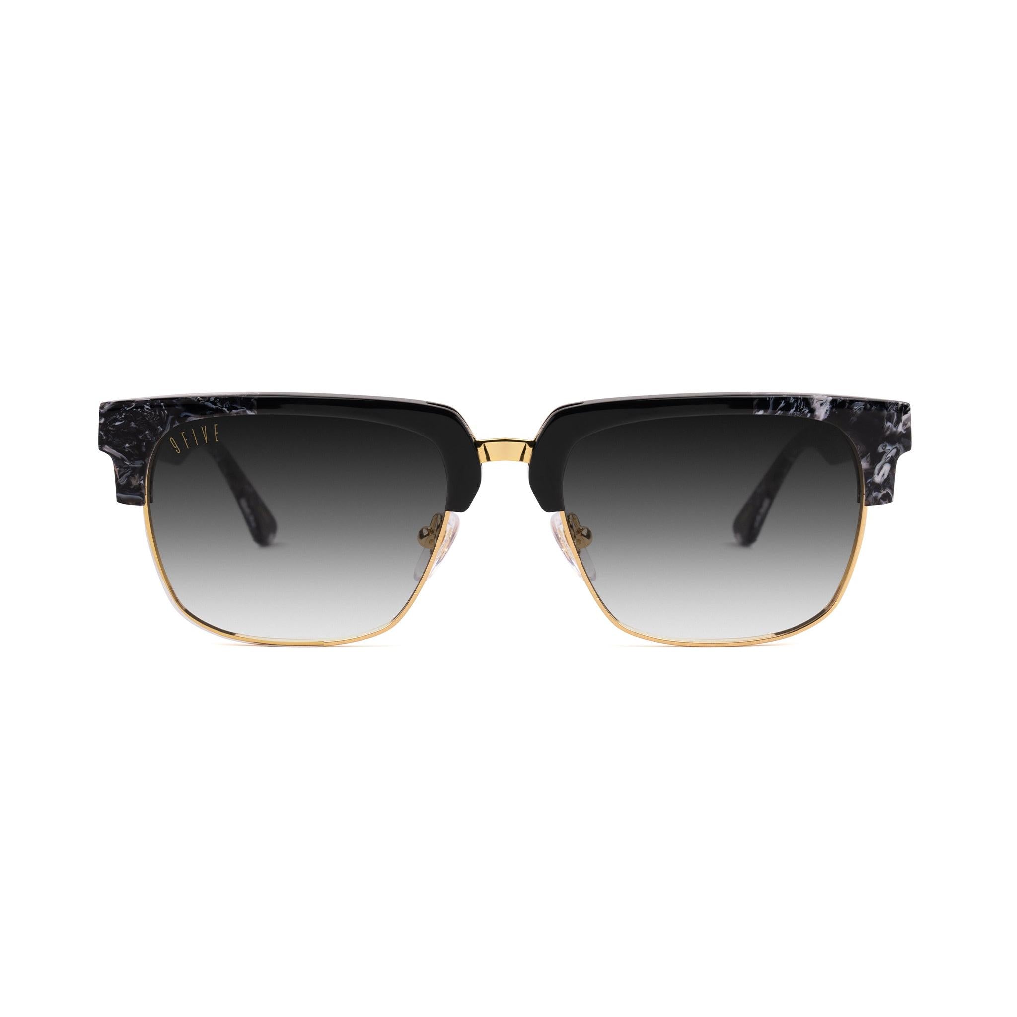 9FIVE Belmont Onyx LTD Black Gradient Sunglasses — front [g:black-gradient s:reg o:1]