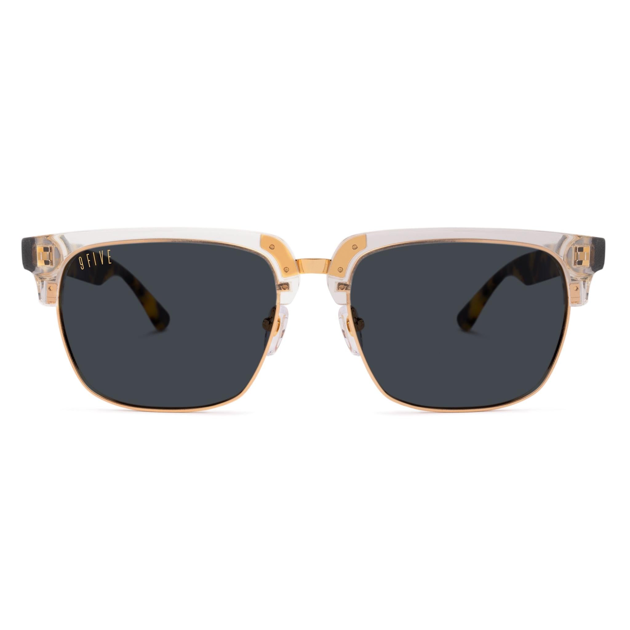9FIVE Belmont XL Oasis Black Sunglasses — front [g:black s:xl o:1]