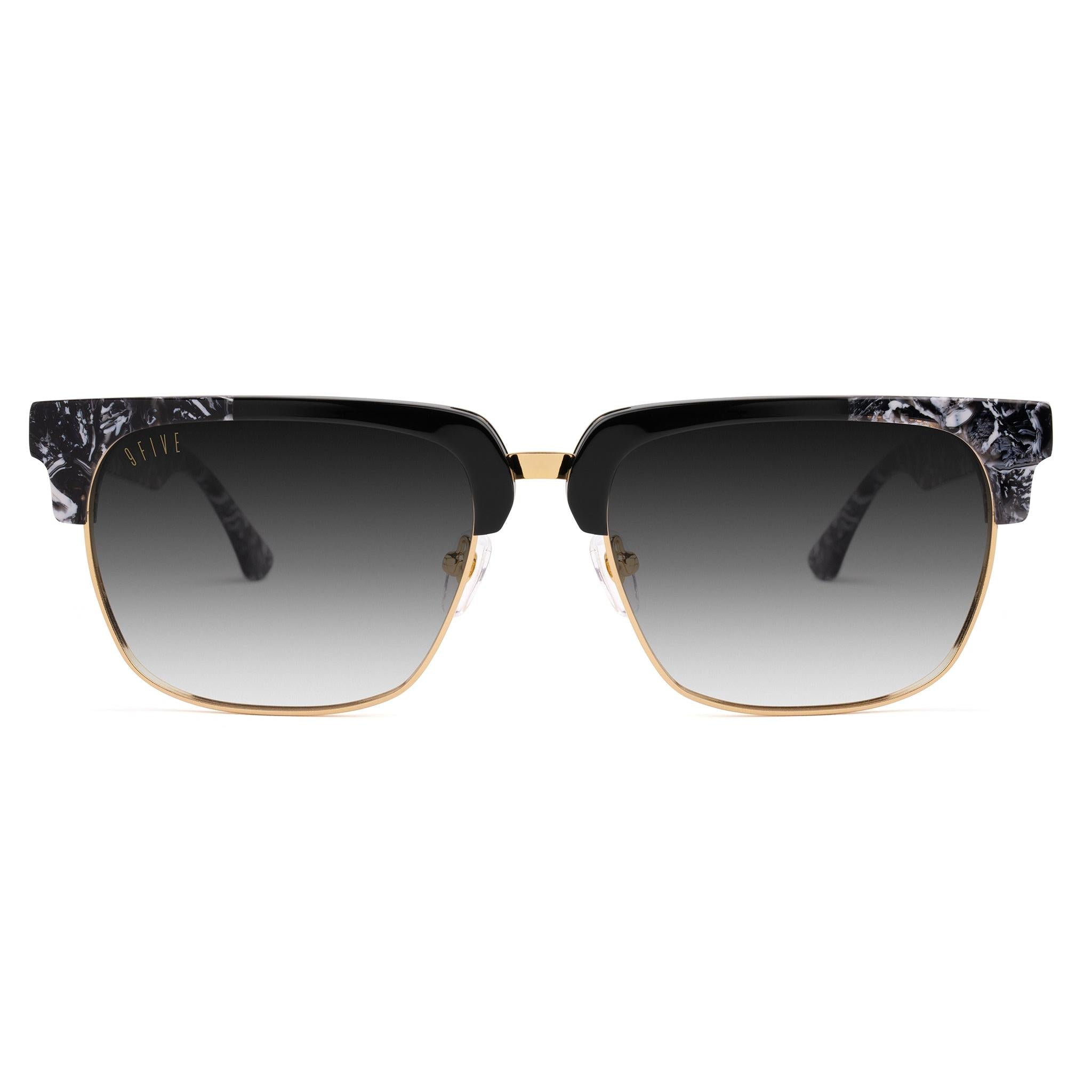 9FIVE Belmont Onyx LTD Black Gradient Sunglasses — XL front [g:black-gradient s:xl o:1]