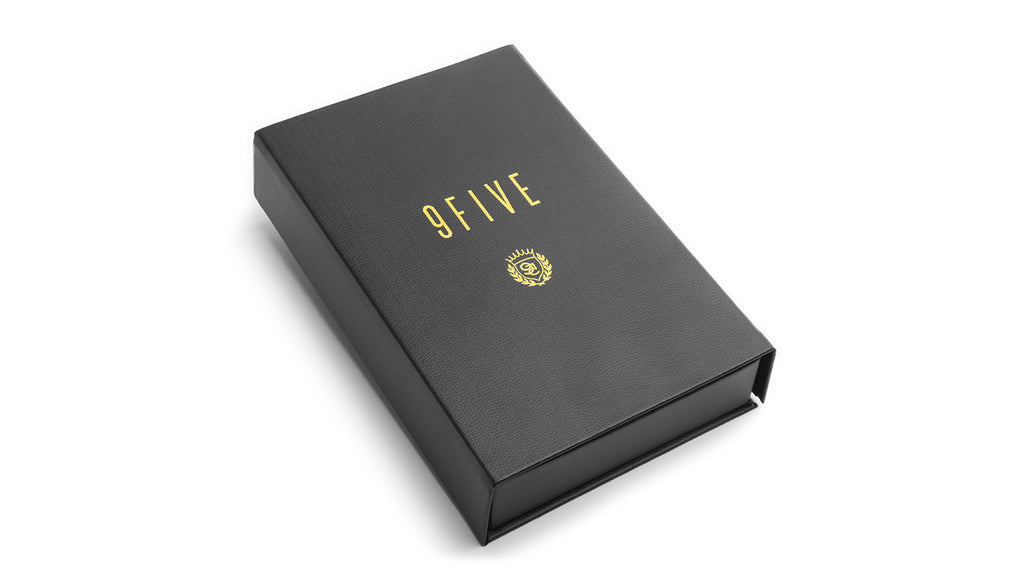 9FIVE Black Leather Bible Case
