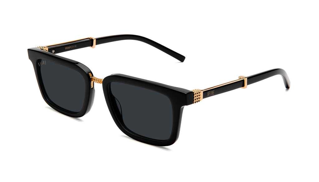 9FIVE Bishop Black and 24K Gold Sunglasses Rx