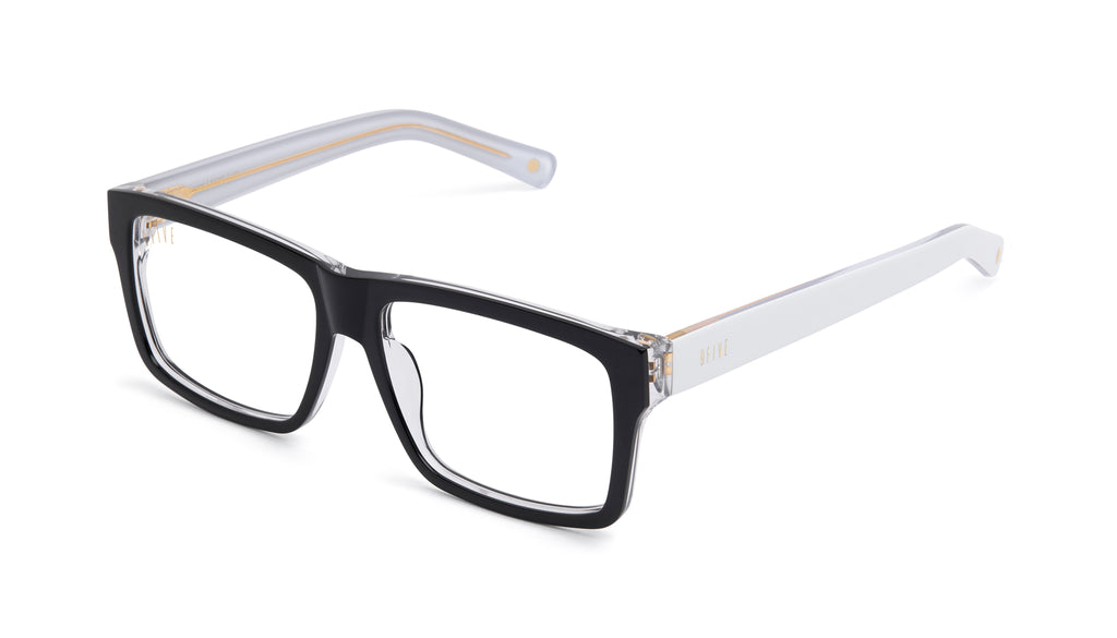 9FIVE Caps Tuxedo Clear Lens Glasses