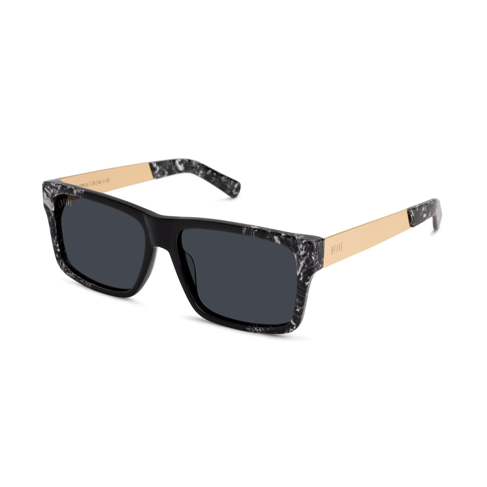 9FIVE Caps LX Onyx LTD Black Sunglasses — side [g:black s:all o:2]