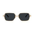 9FIVE Clarity 24K Gold Black Sunglasses — front [g:black s:all o:1]