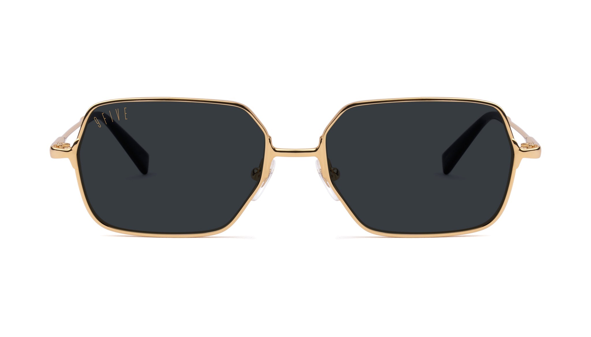 9FIVE Clarity Full Rim 24K Gold Sunglasses Rx