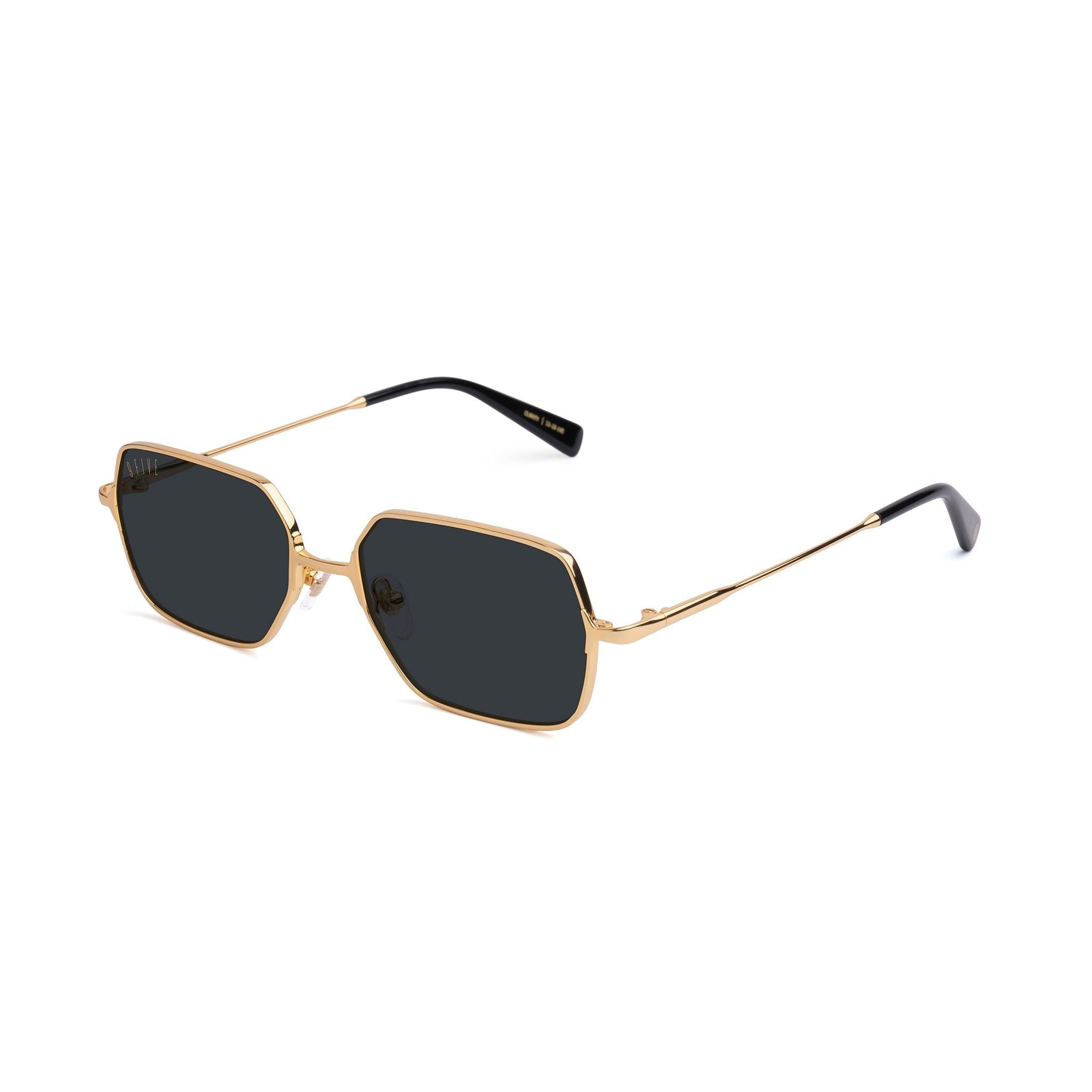 9FIVE Clarity 24K Gold Black Sunglasses — side [g:black s:all o:2]