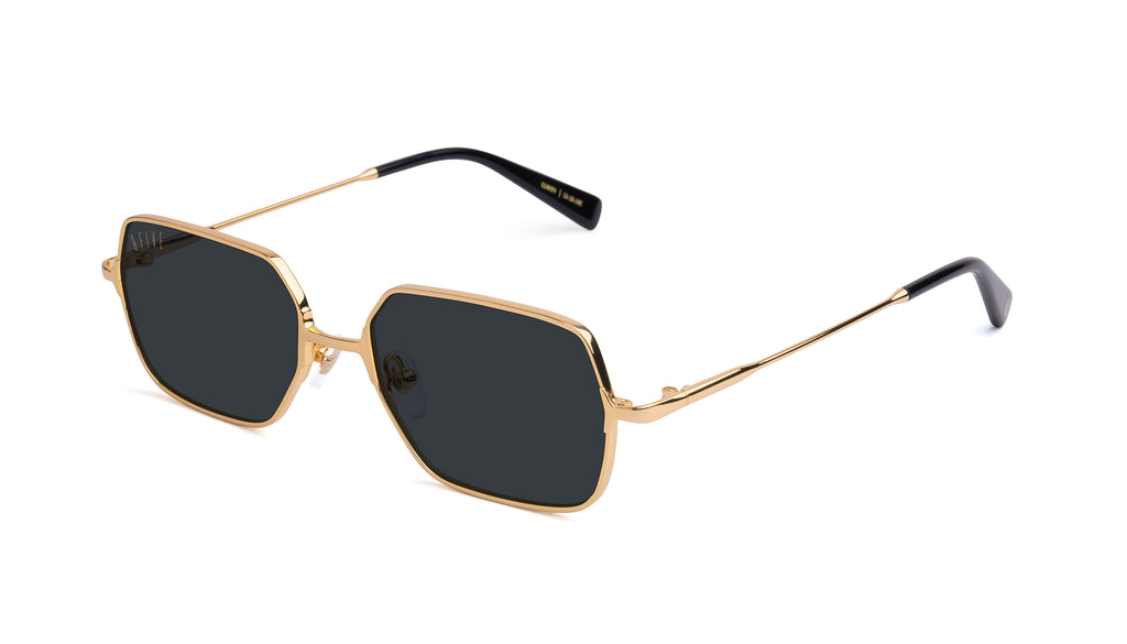 9FIVE Clarity Full Rim 24k Gold Sunglasses
