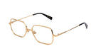 9FIVE Clarity Full Rim 24K Gold Clear Lens Glasses Rx