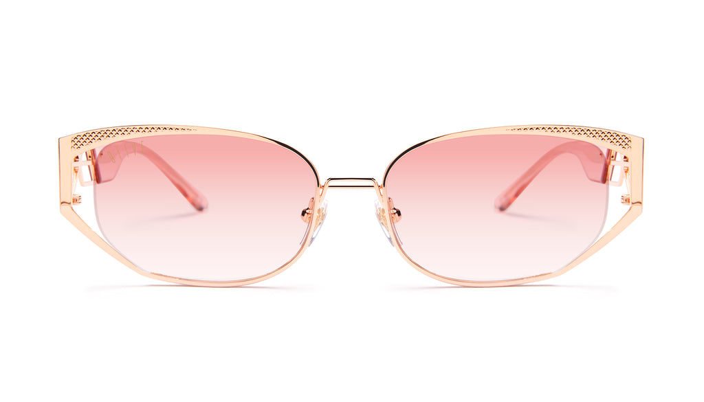 9FIVE Cross Rose Gold - Rose Gradient Sunglasses